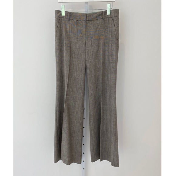 ELIE TAHARI GRAY PLAID TROUSERS SIZE US 4